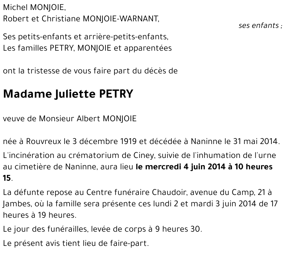 Juliette PETRY