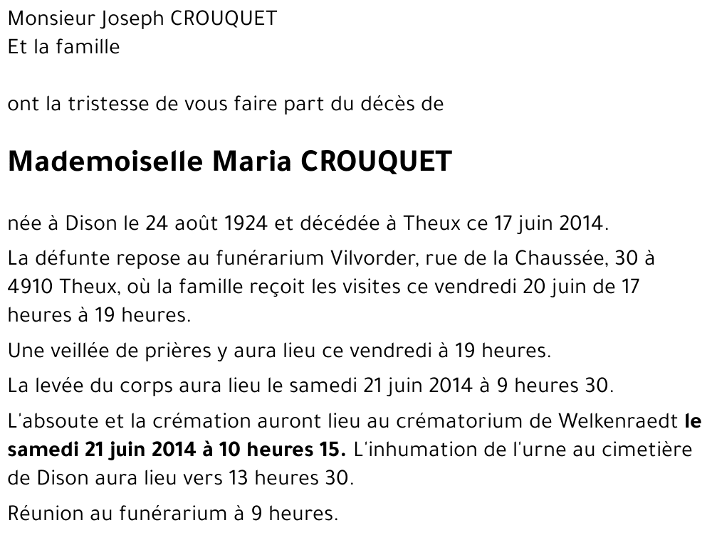 Maria CROUQUET