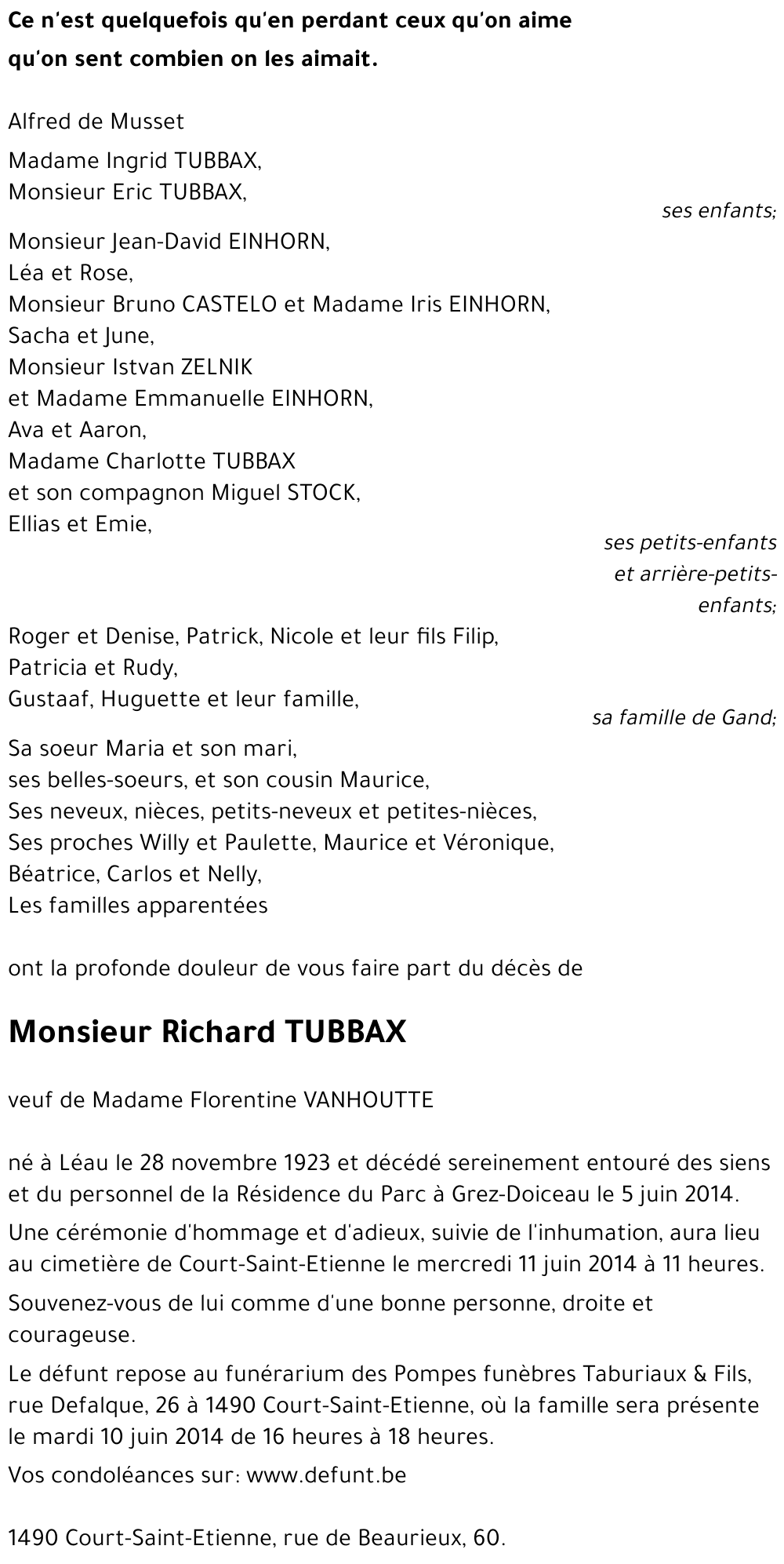 Richard TUBBAX