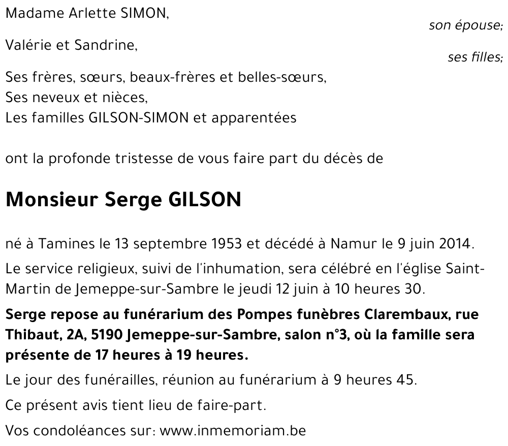 Serge GILSON