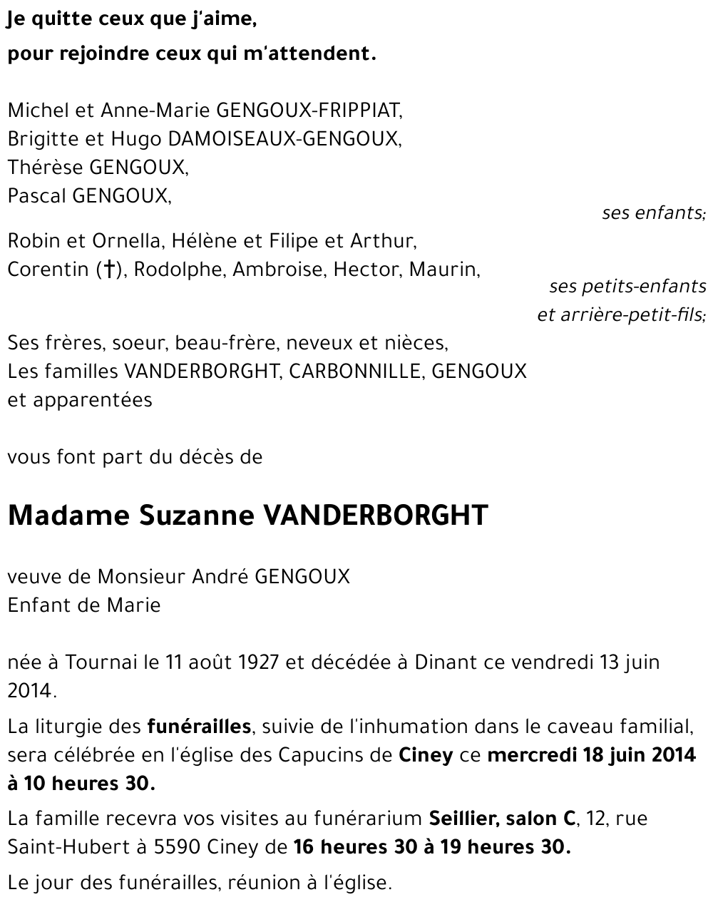 Suzanne VANDERBORGHT