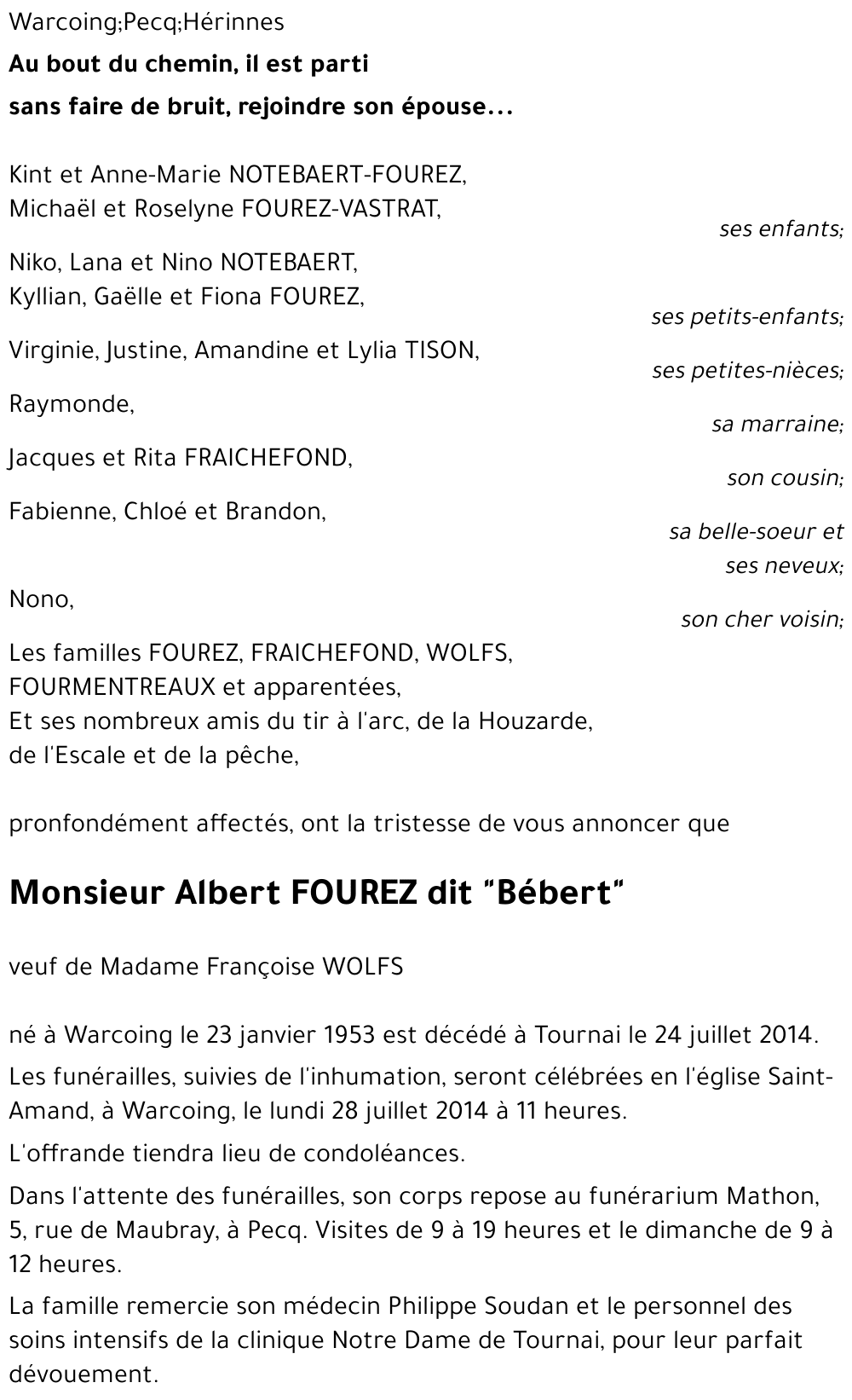 Albert FOUREZ