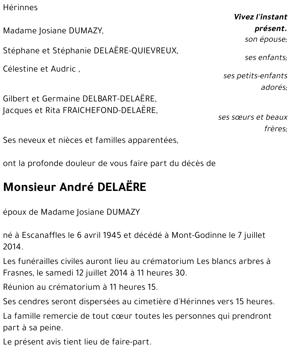 André DELAËRE
