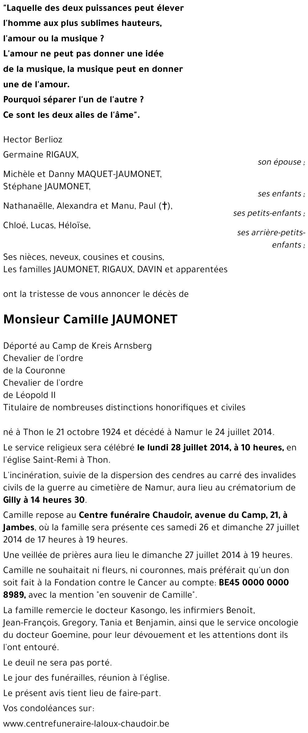 Camille JAUMONET