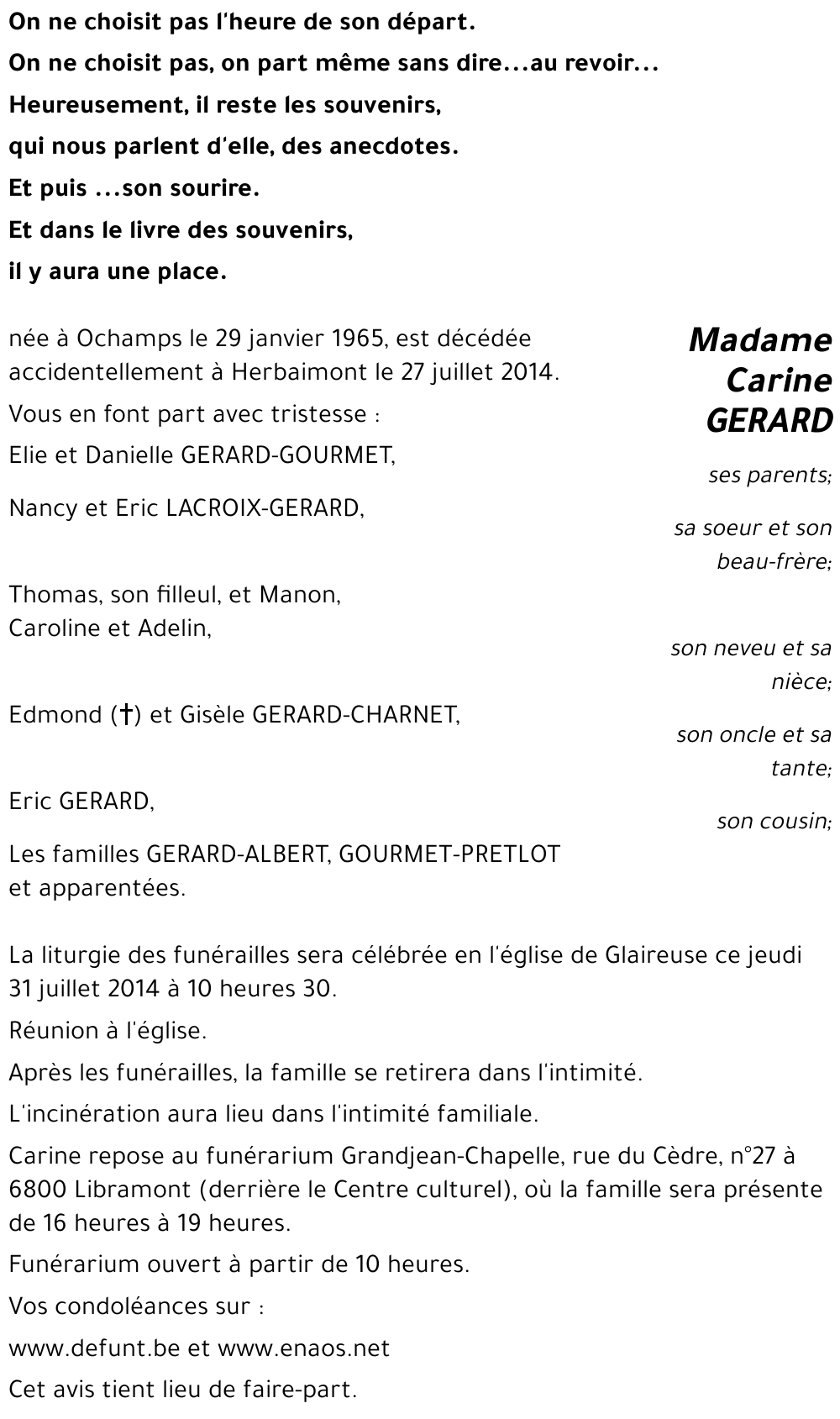 Carine GERARD