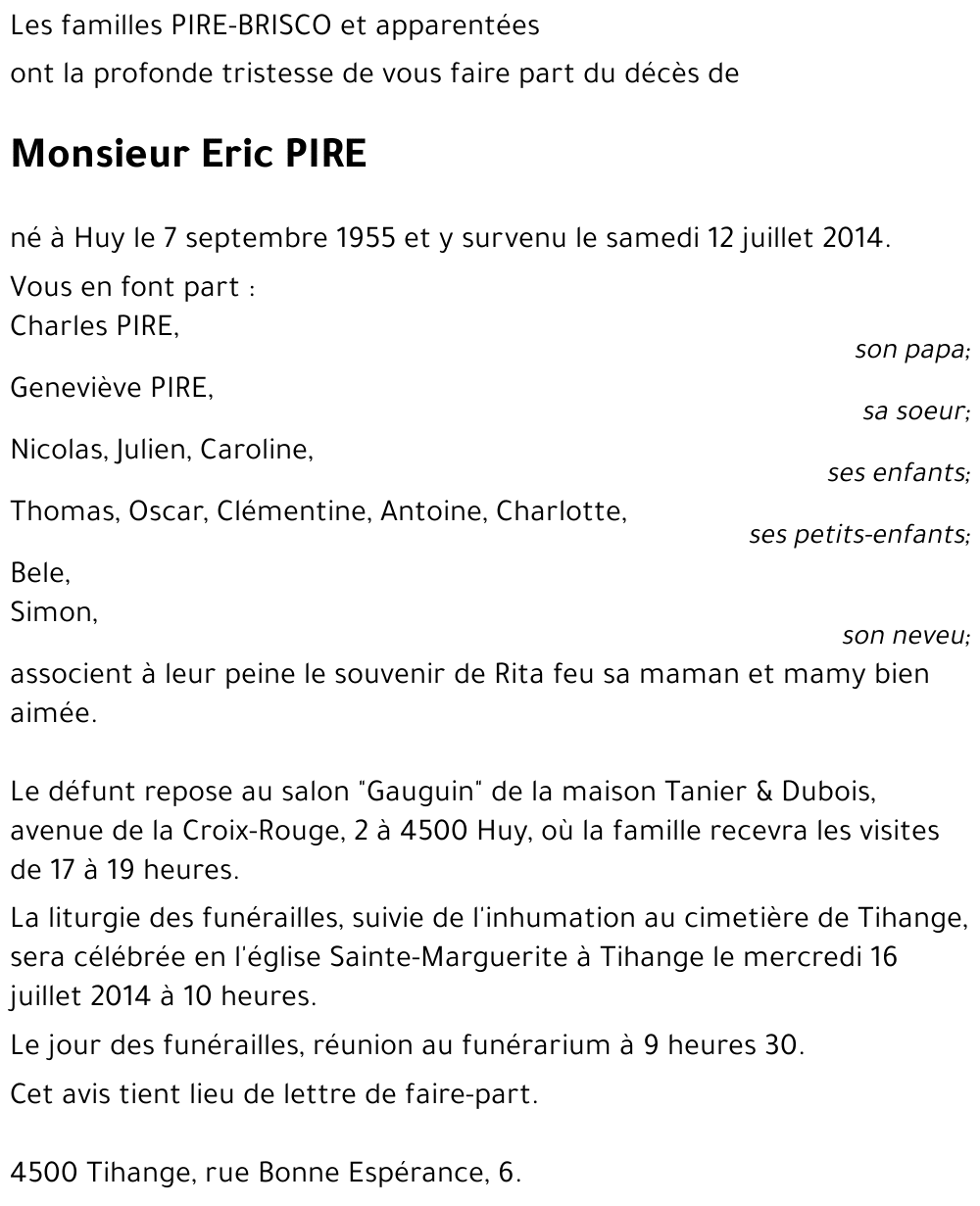 Eric PIRE