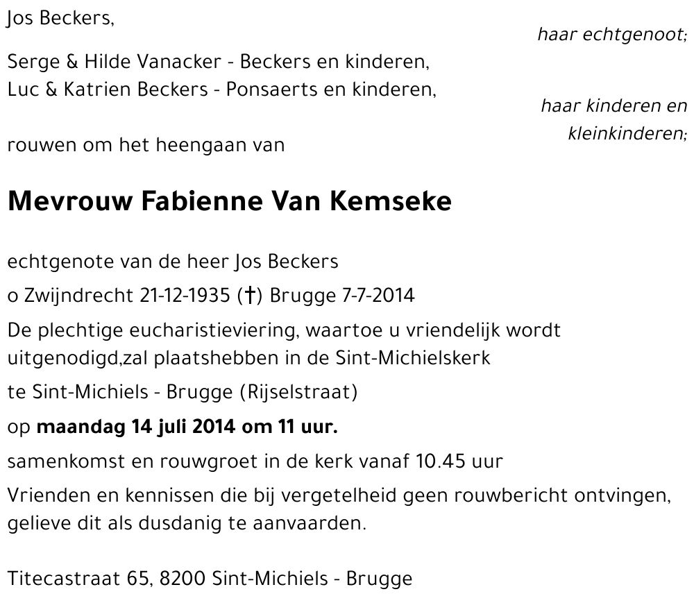 Fabienne Van Kemseke