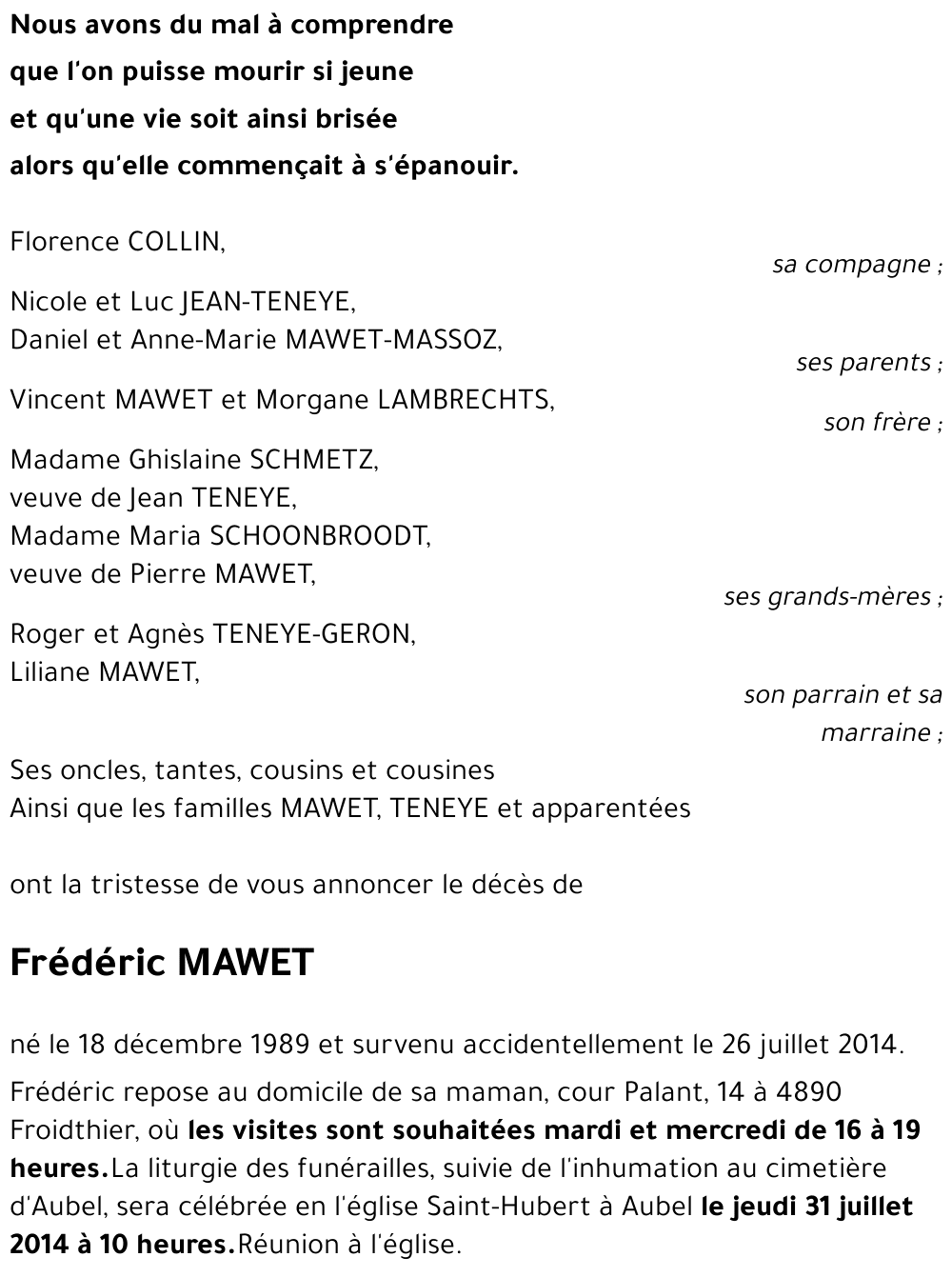 Frédéric MAWET