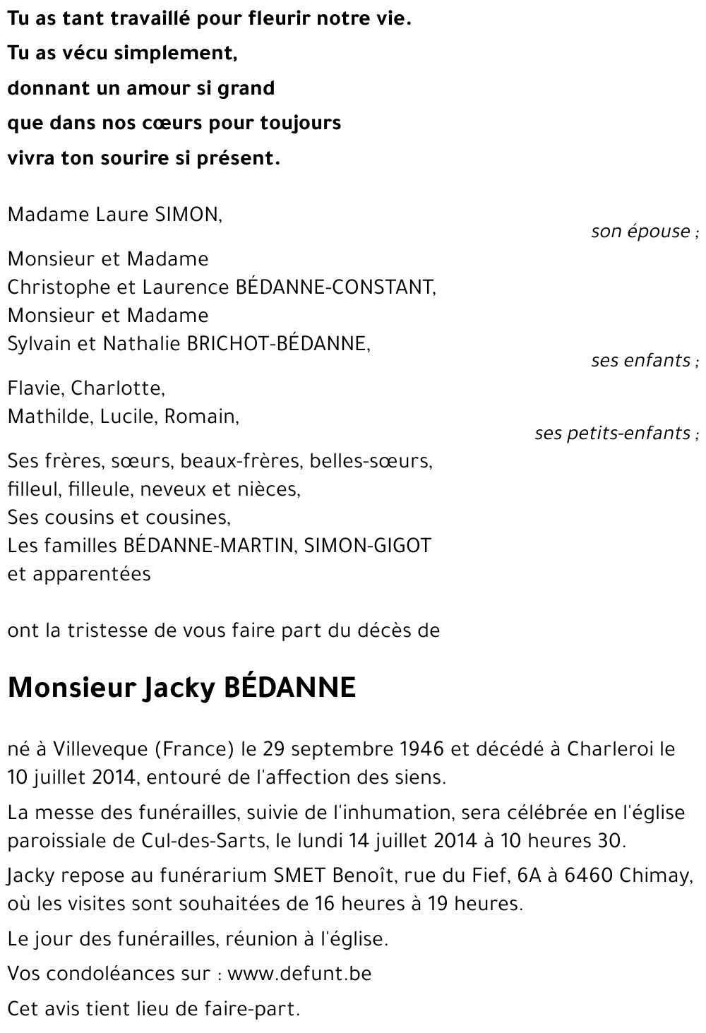 Jacky BÉDANNE