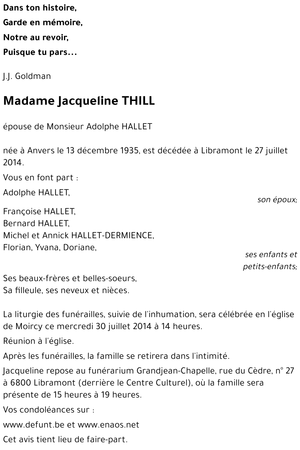 Jacqueline THILL