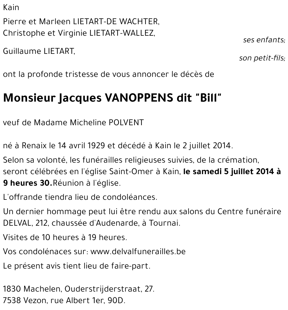 Jacques VANOPPENS