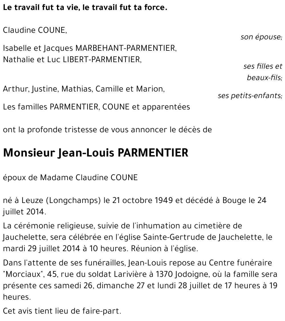 Jean-Louis PARMENTIER