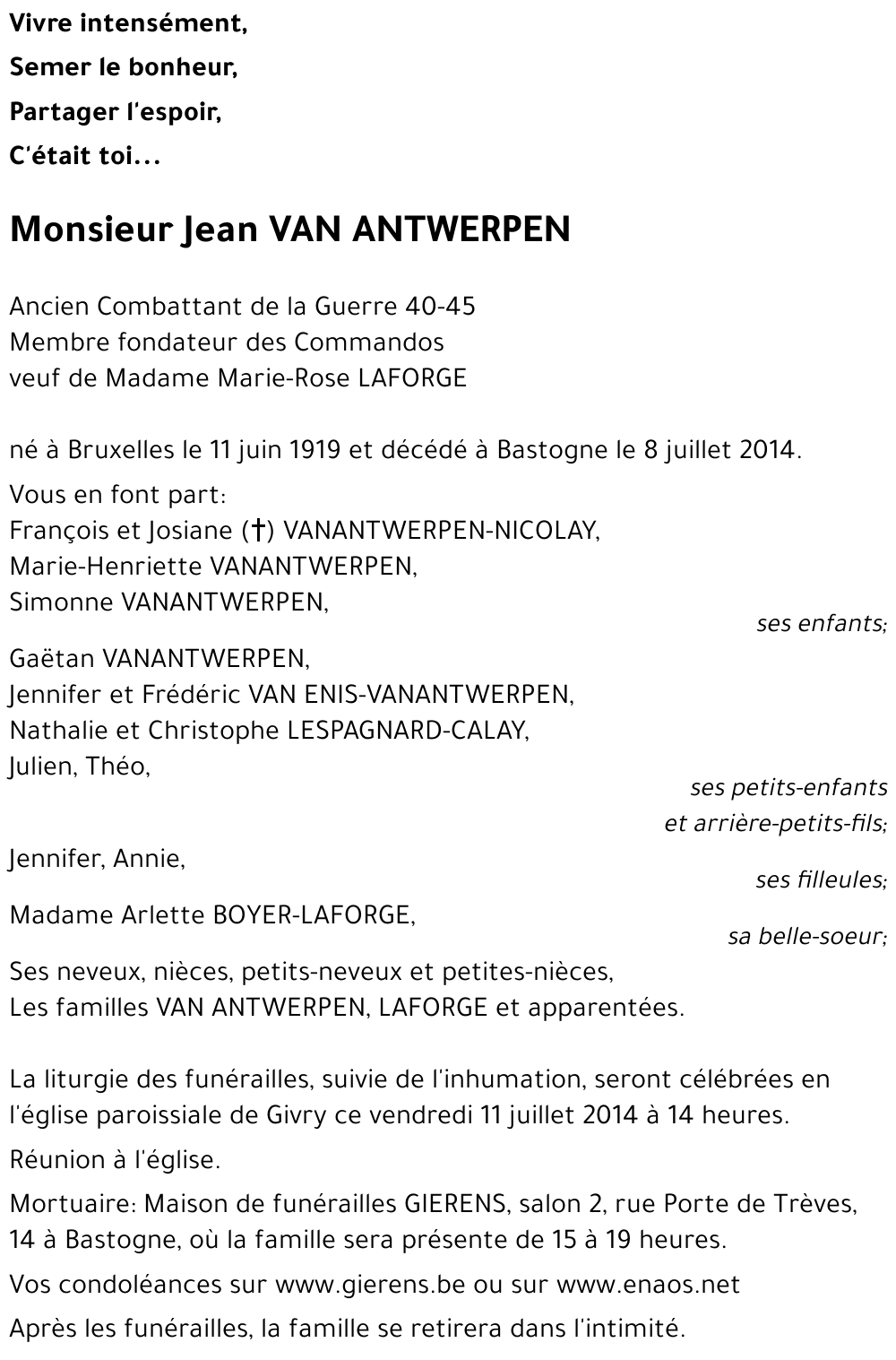 Jean VAN ANTWERPEN