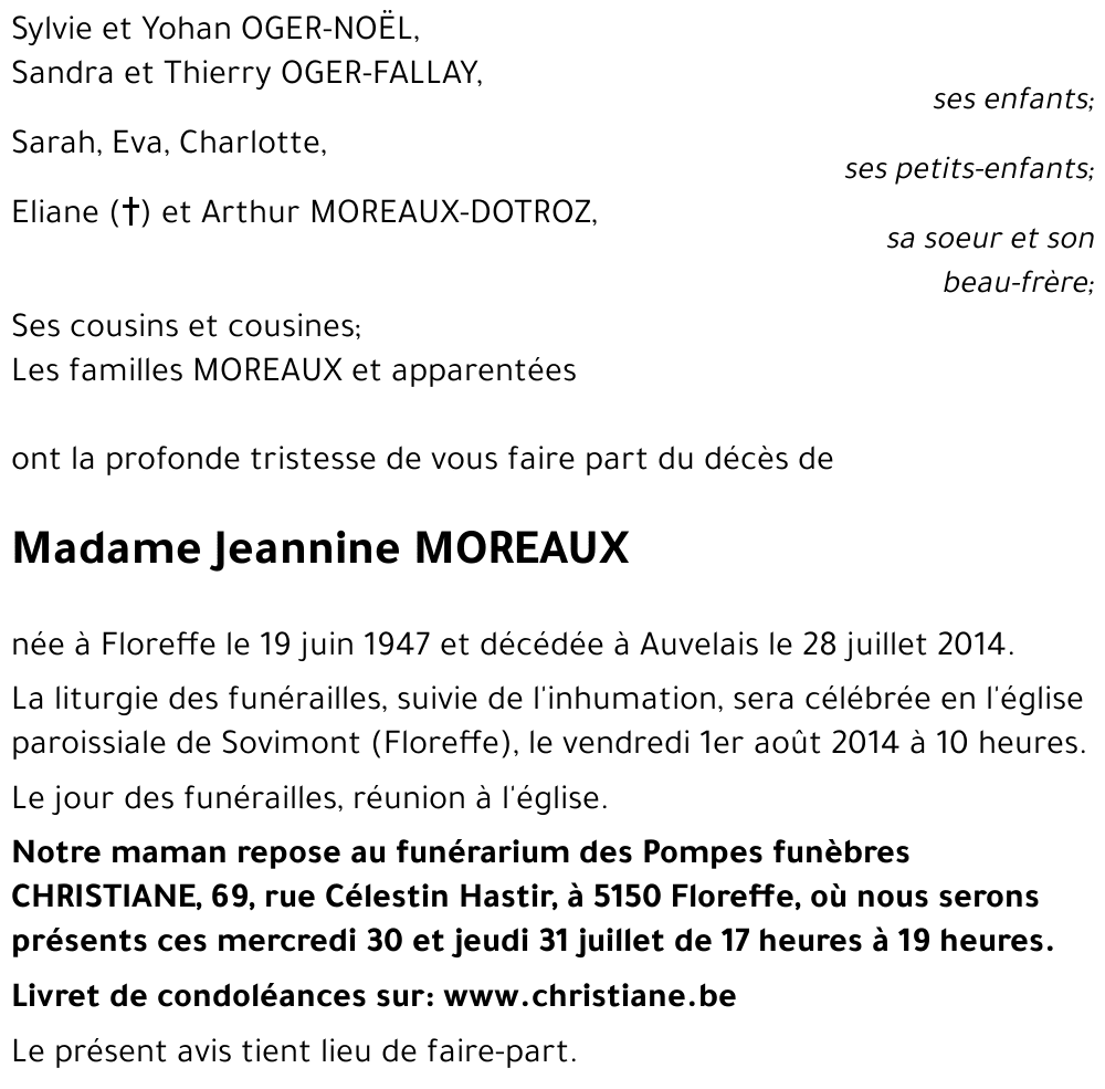 Jeannine MOREAUX
