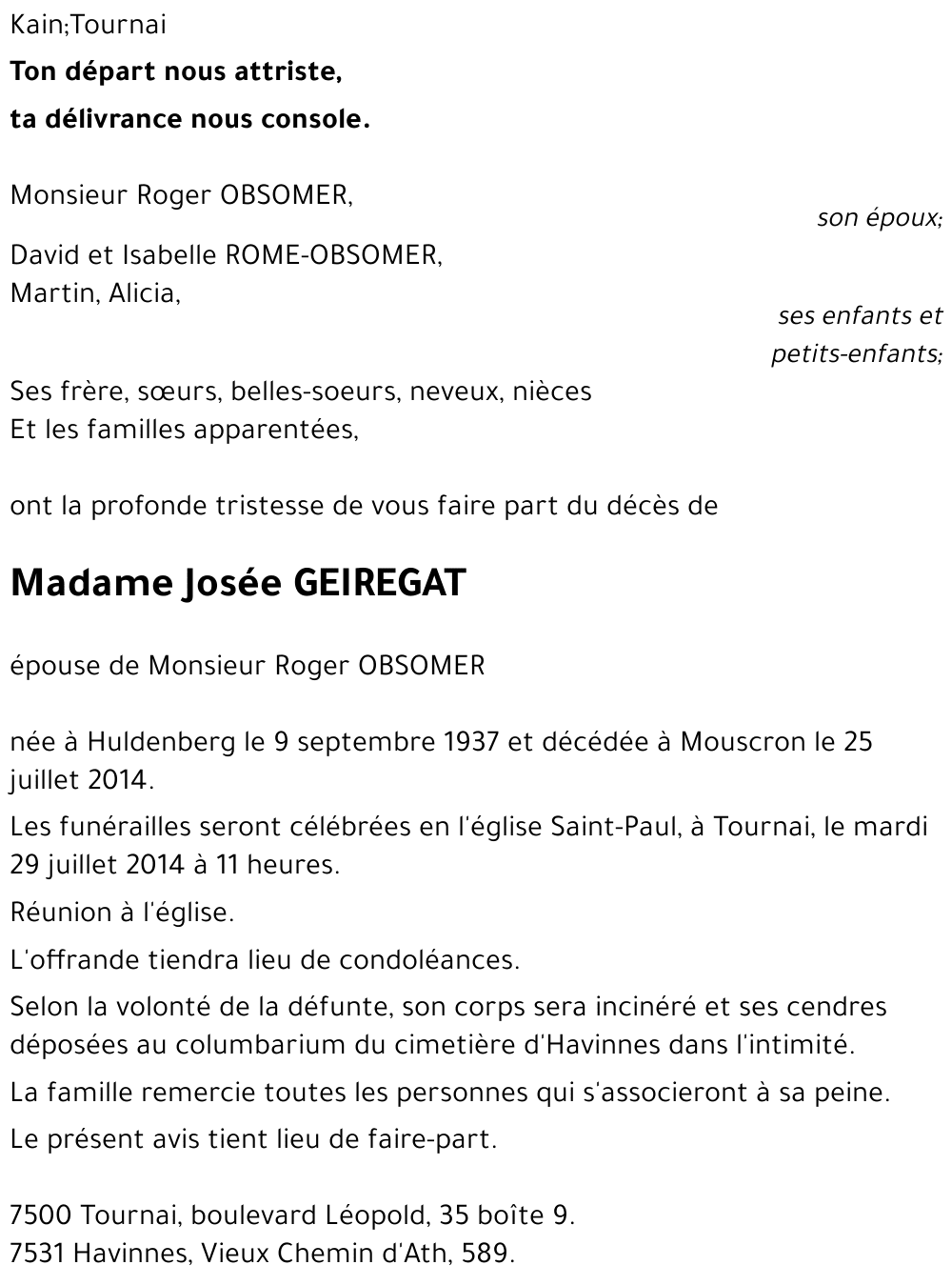 Josée GEIREGAT