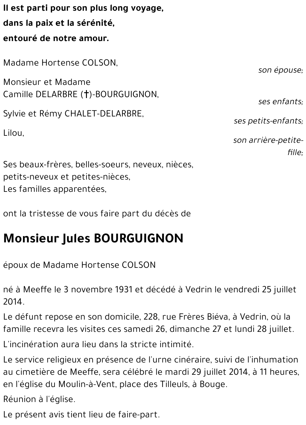 Jules BOURGUIGNON