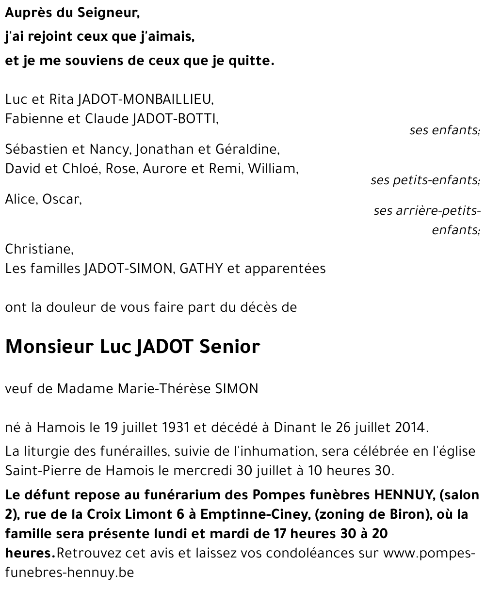 Luc JADOT