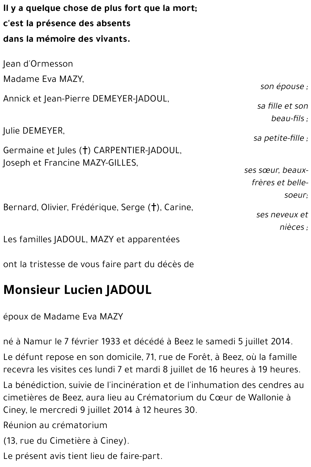 Lucien JADOUL