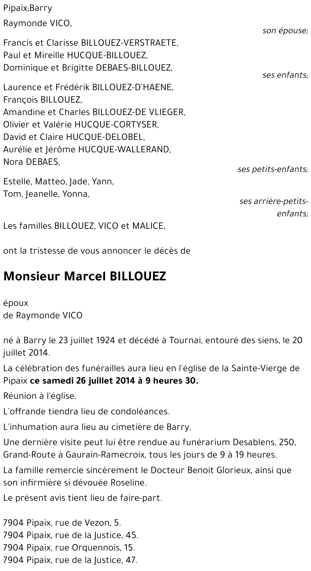 Marcel BILLOUEZ