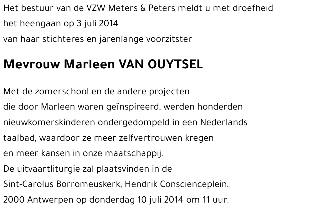 Marleen VAN OUYTSEL