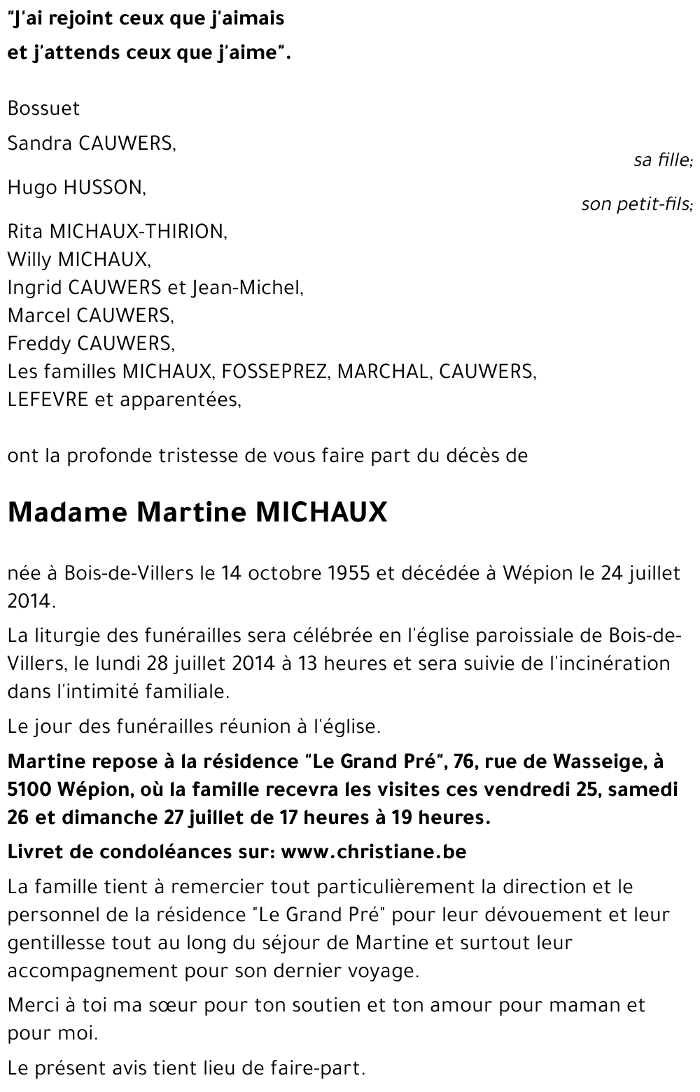 Martine MICHAUX