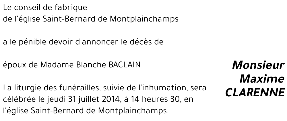 Maxime CLARENNE