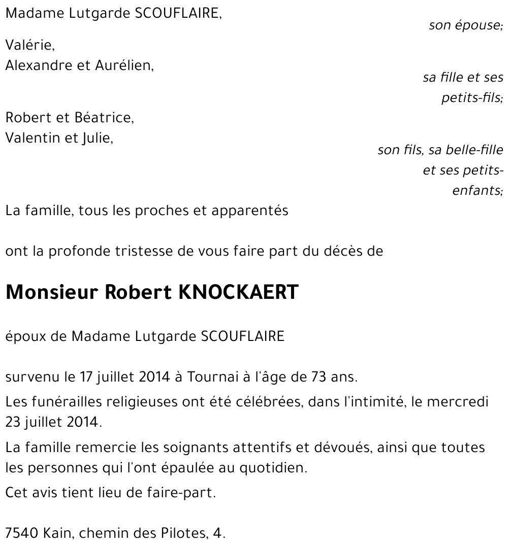 Robert KNOCKAERT