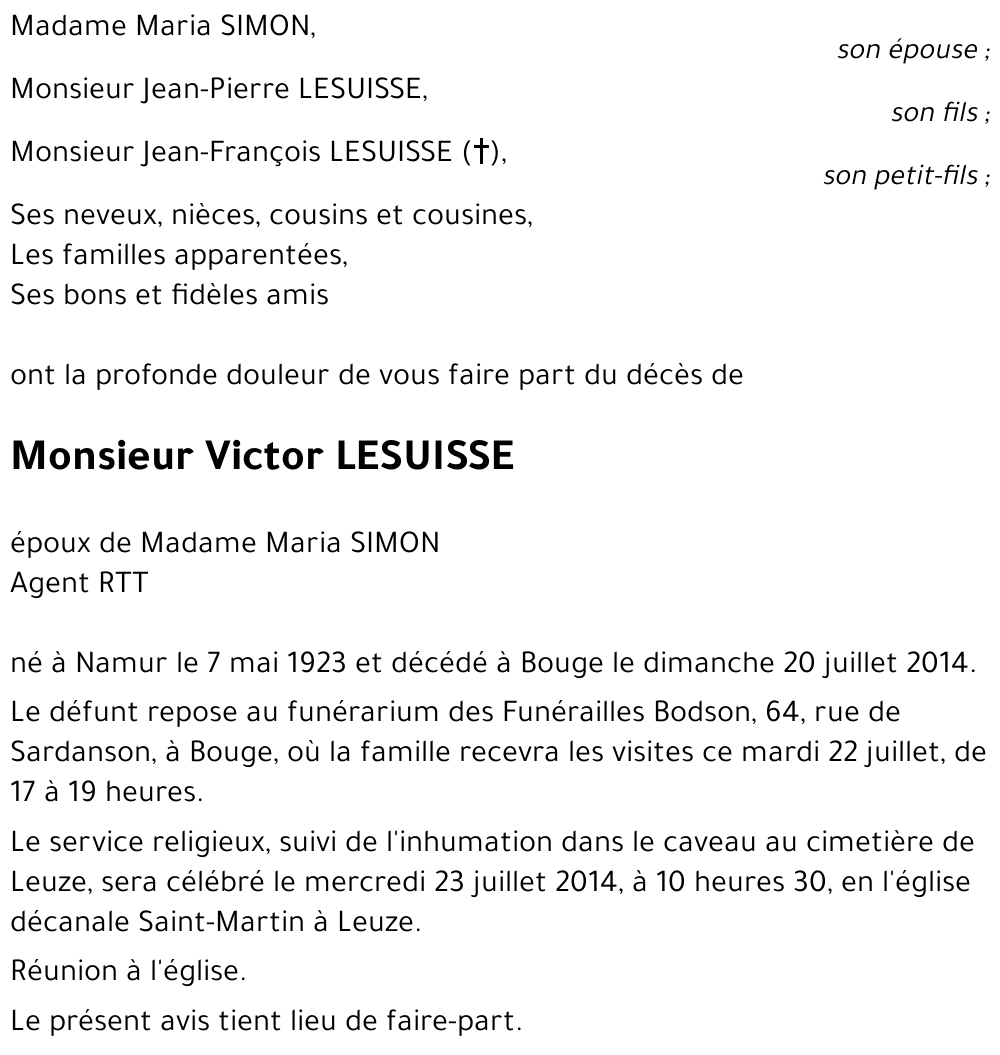 Victor LESUISSE
