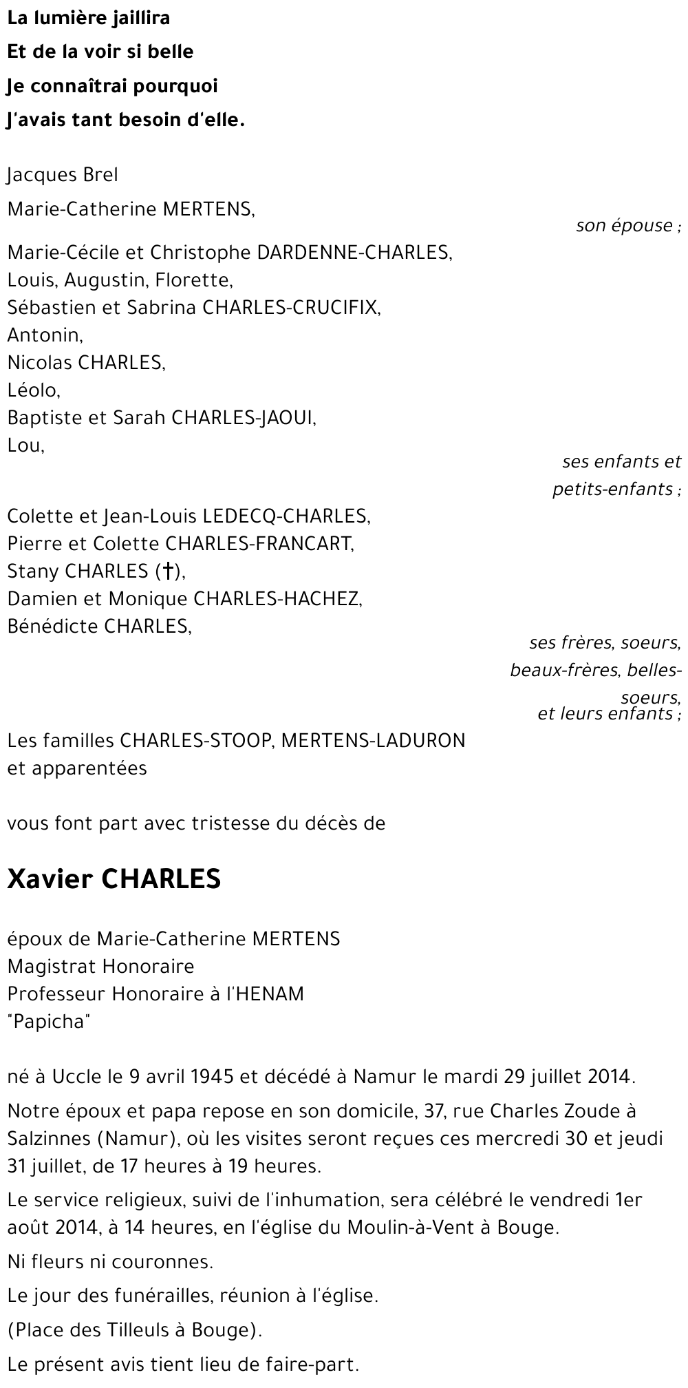 Xavier CHARLES