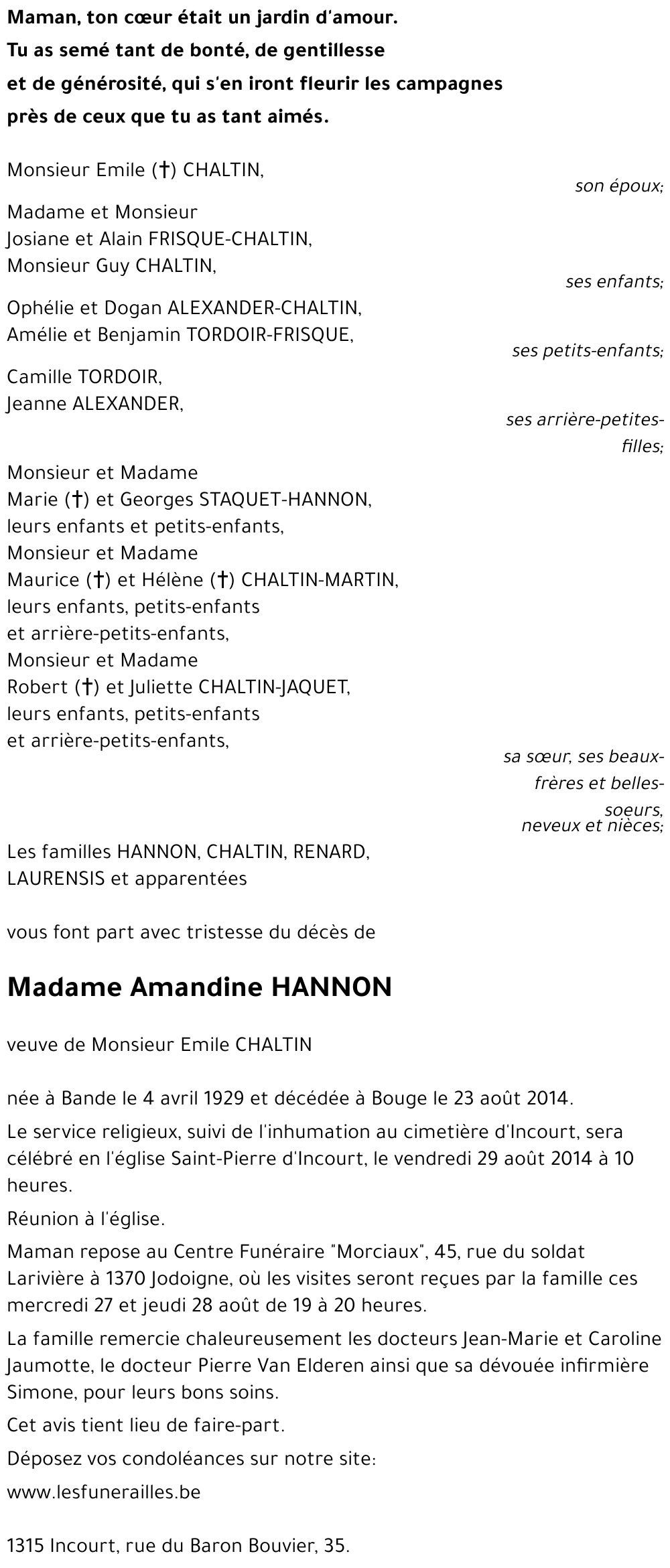 Amandine HANNON