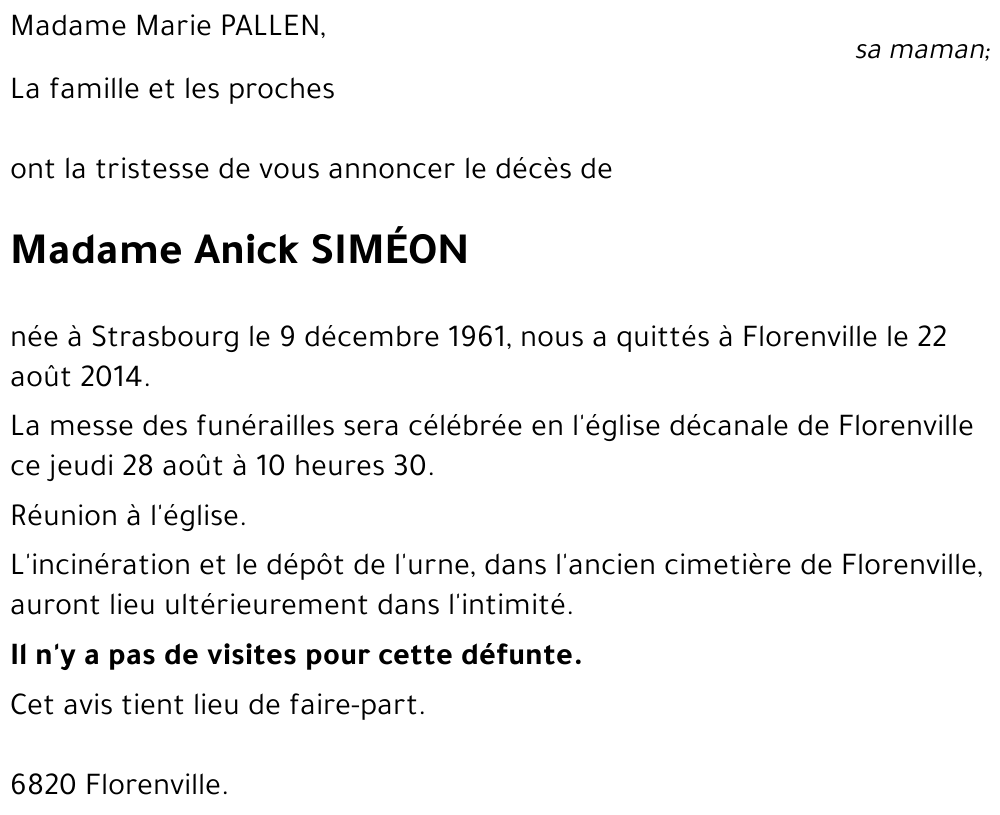 Anick SIMÉON