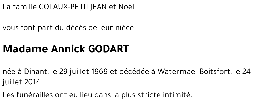 Annick GODART