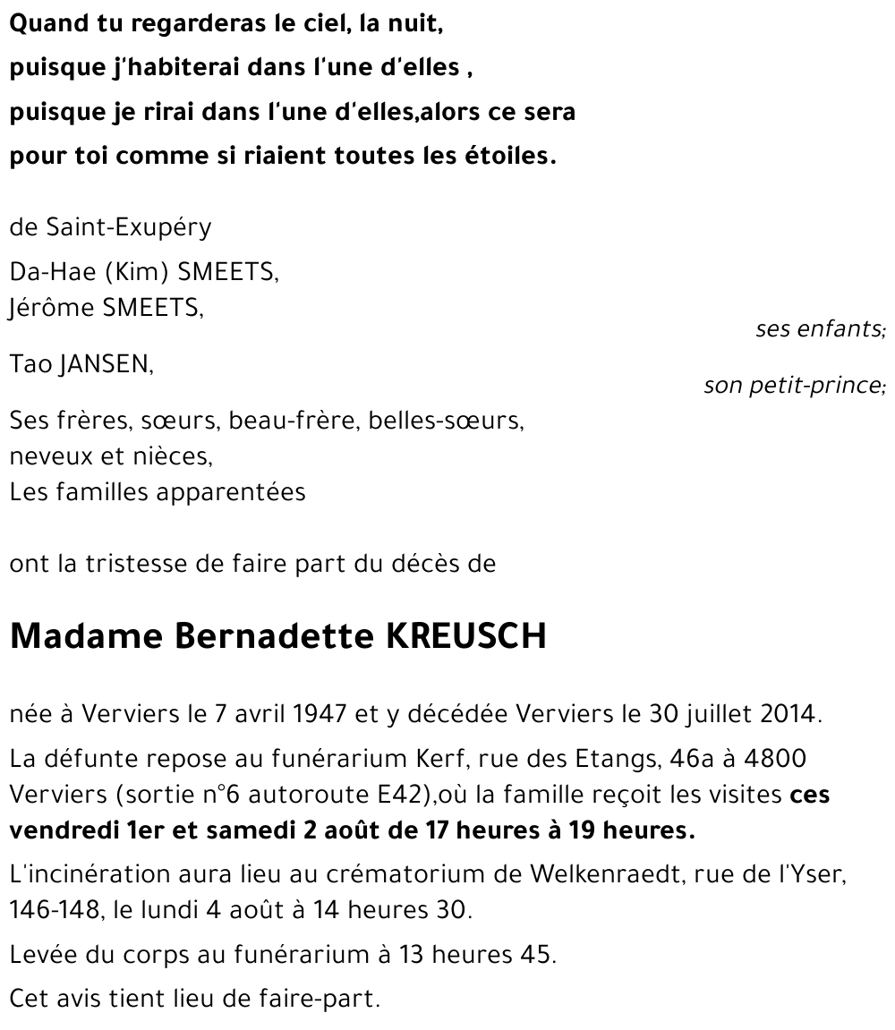 Bernadette KREUSCH