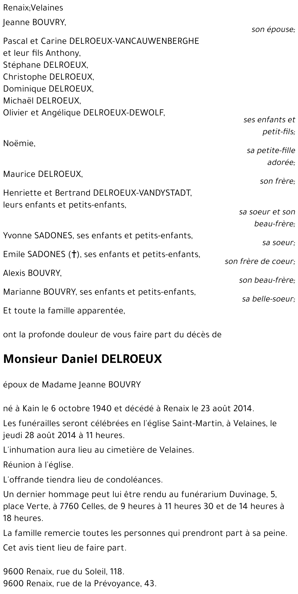 Daniel DELROEUX