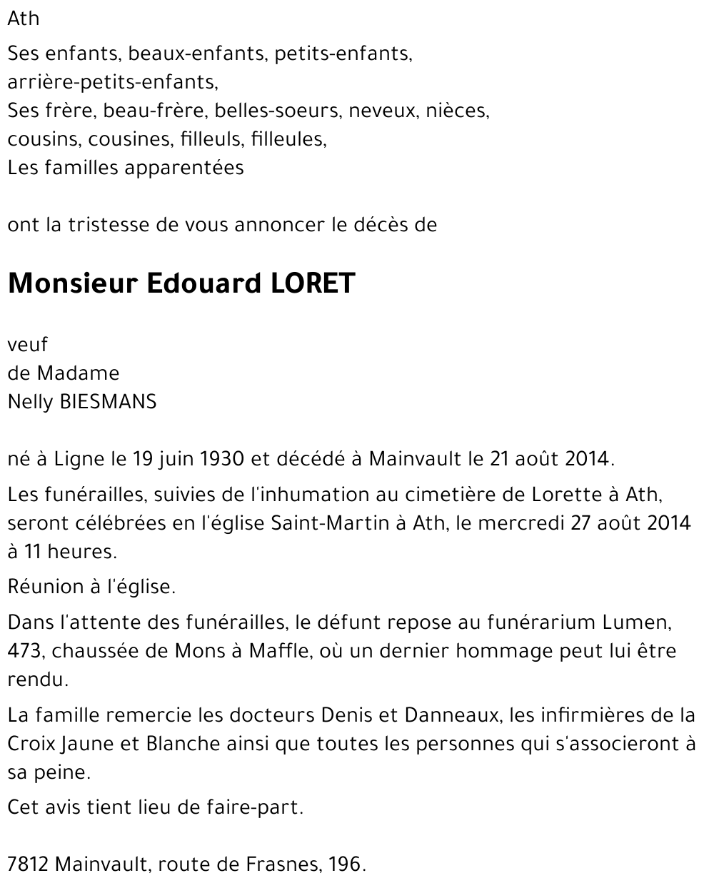 Edouard LORET