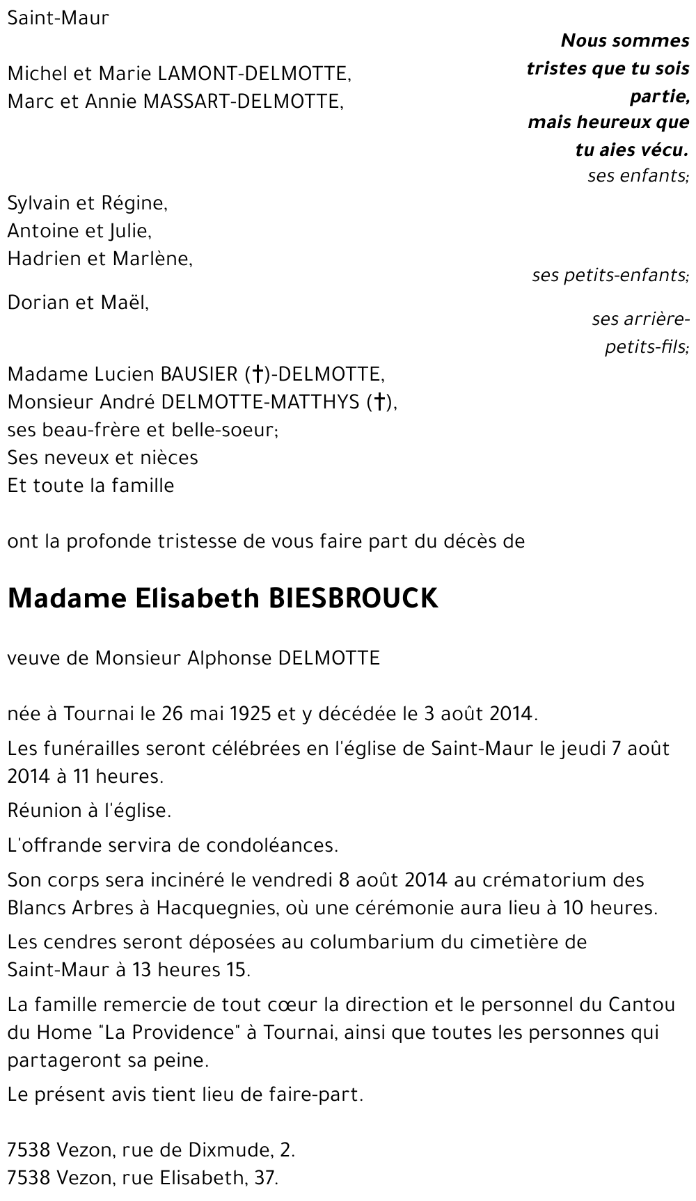 Elisabeth BIESBROUCK
