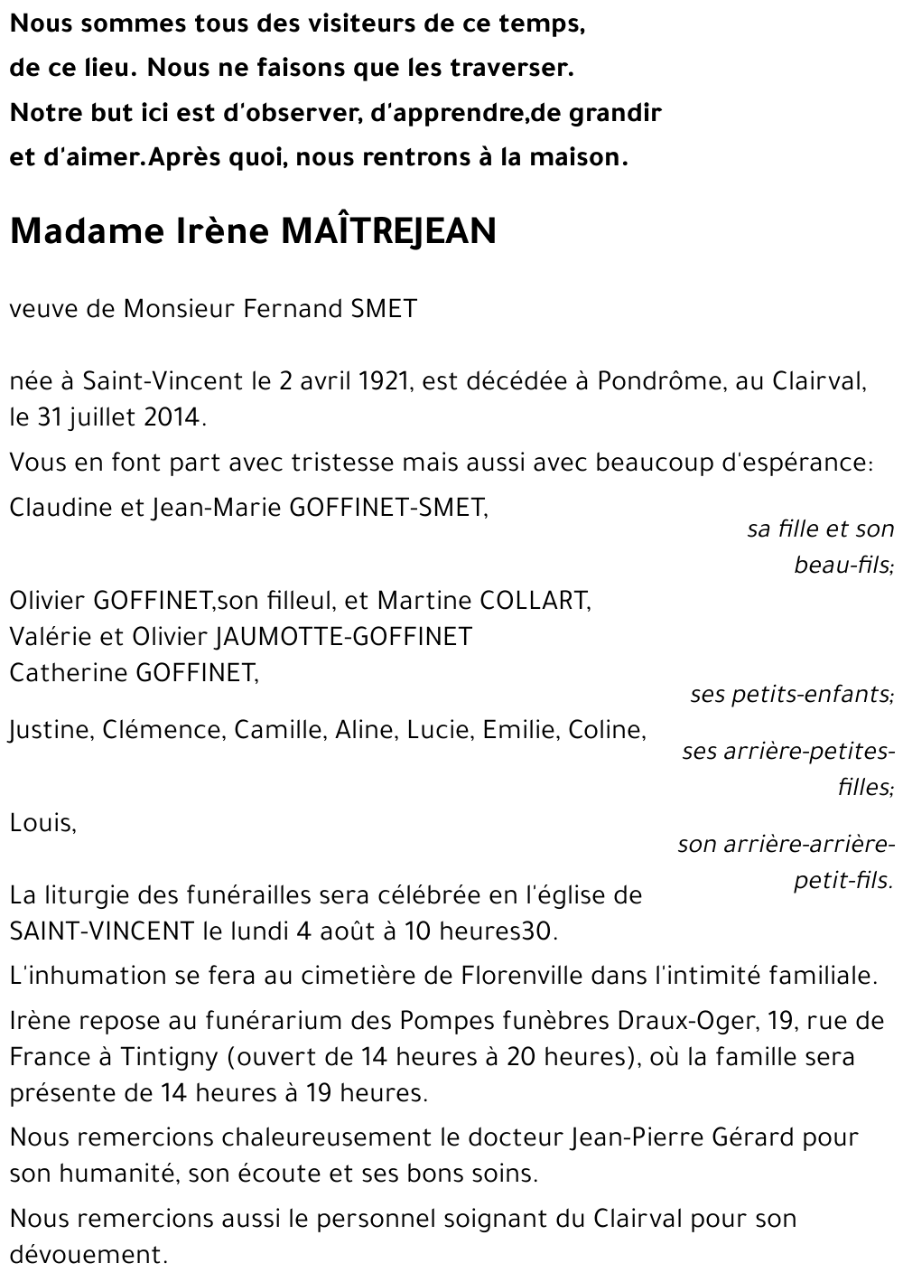 Irène Maîtrejean