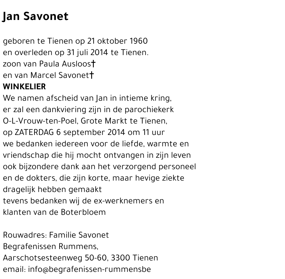 Jan Savonet