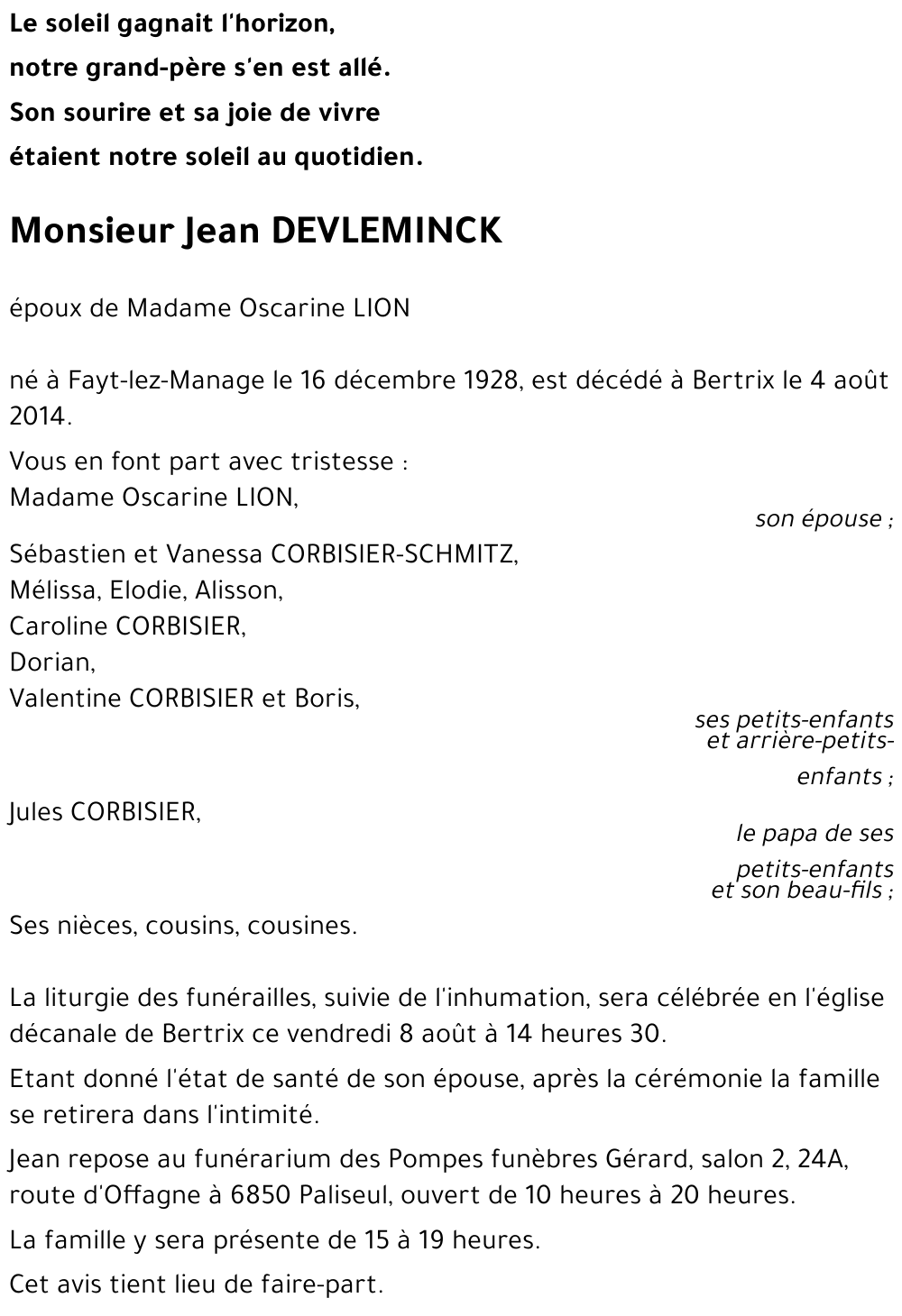 Jean DEVLEMINCK