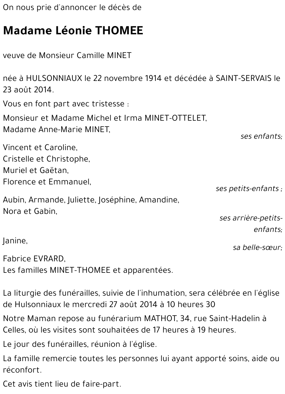 LEONIE THONEE