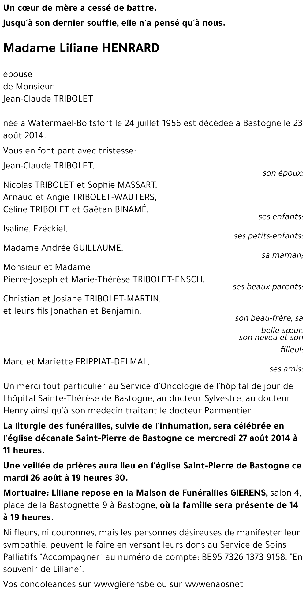 Liliane HENRARD