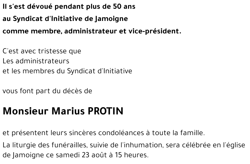 Marius PROTIN