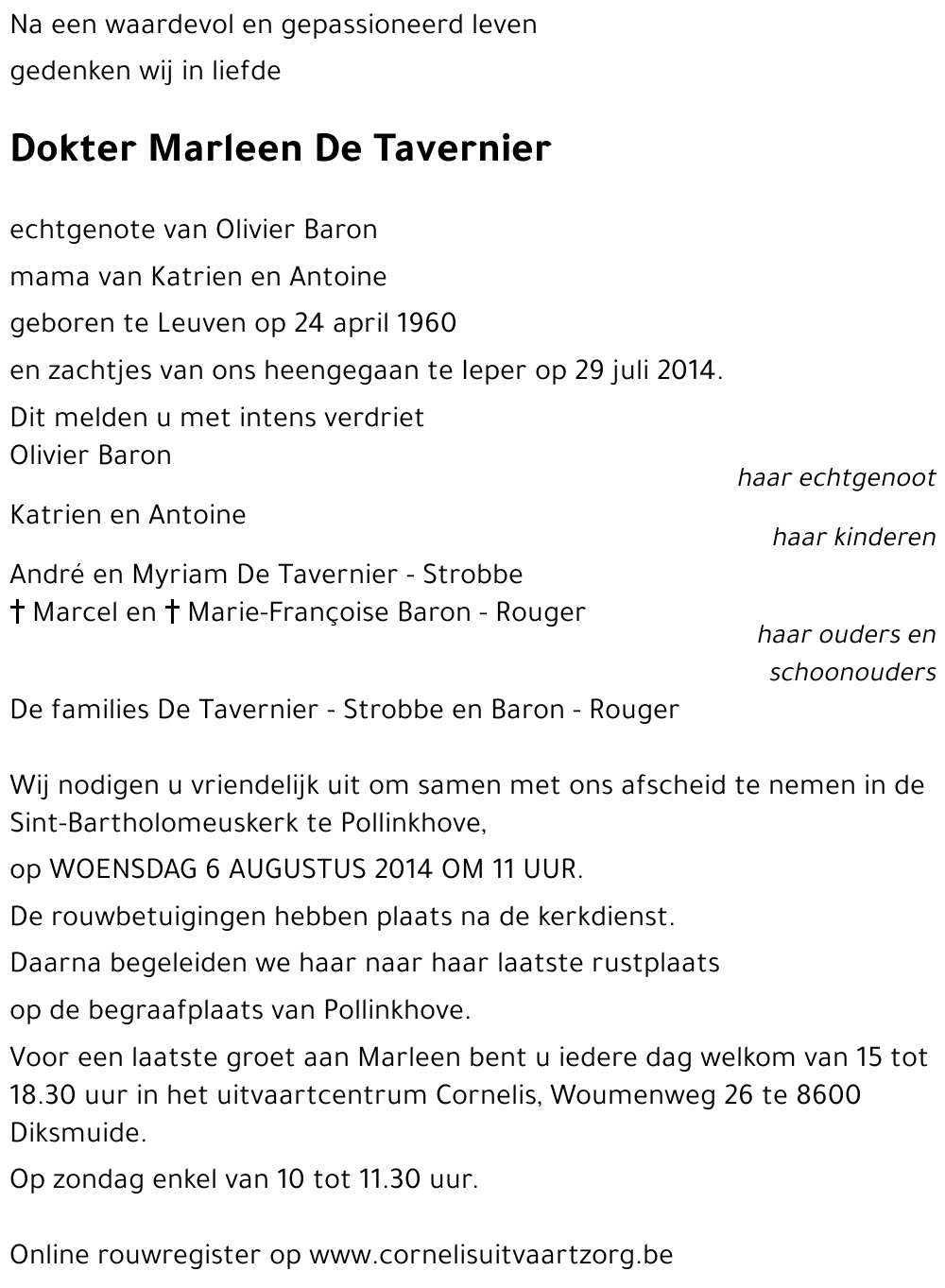 Marleen De Tavernier