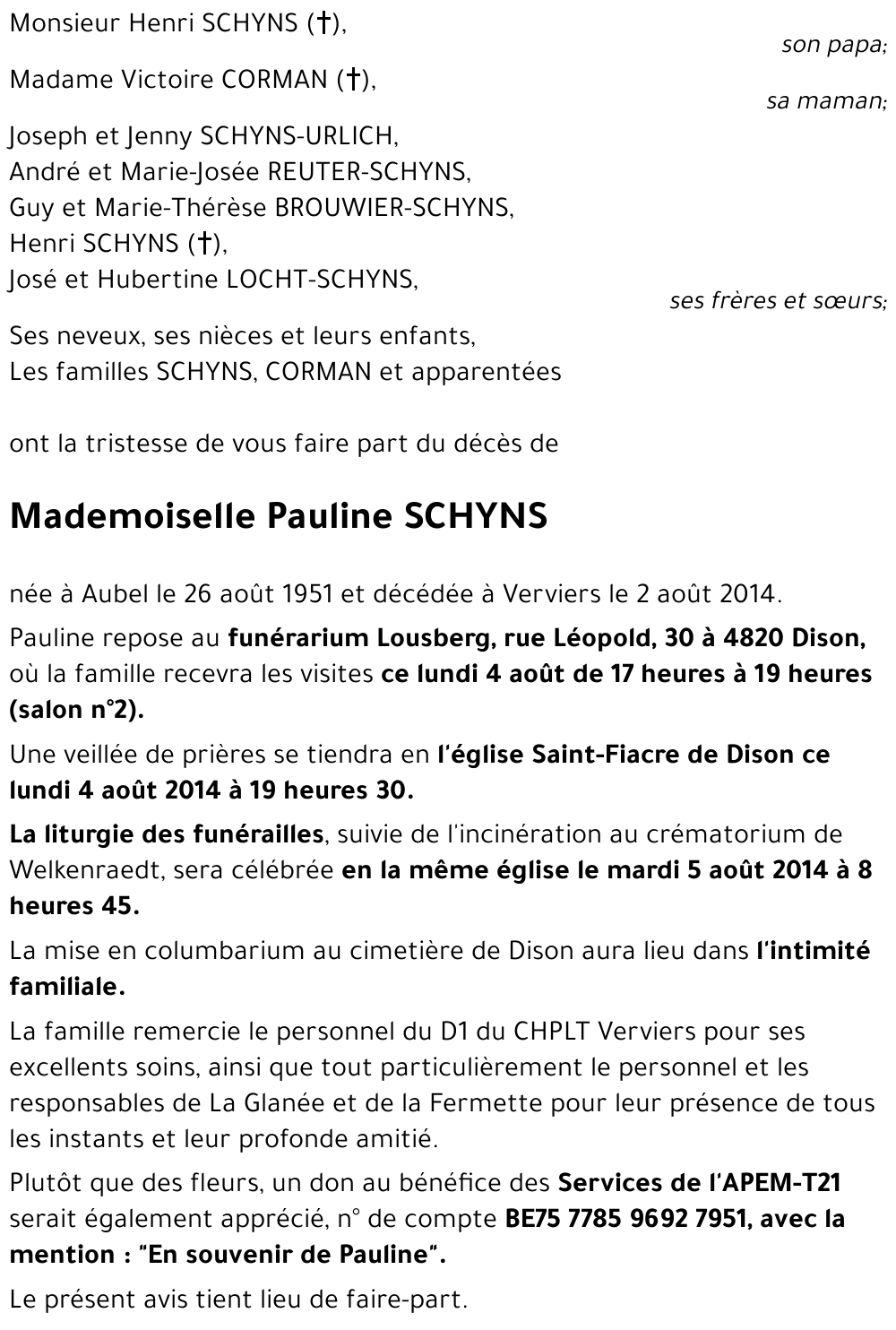 Pauline SCHYNS