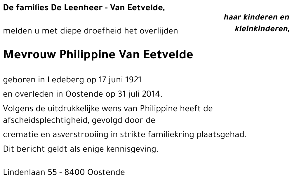 Philippine Van Eetvelde