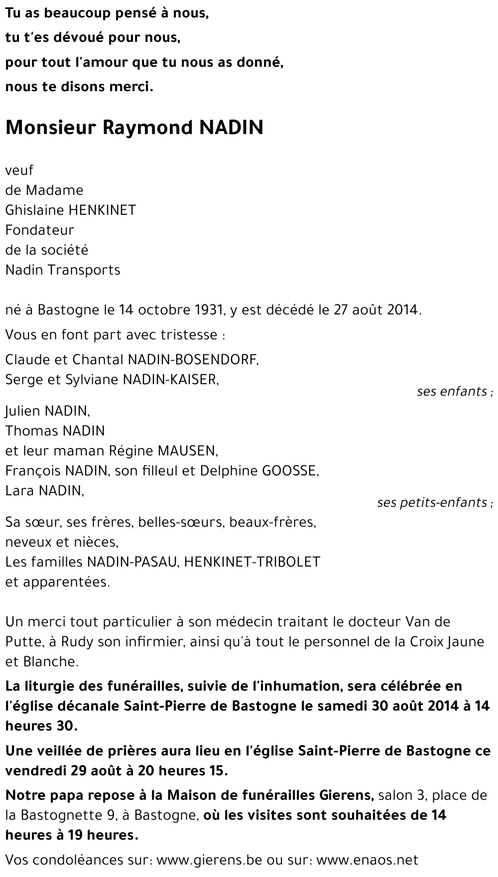 Raymond NADIN