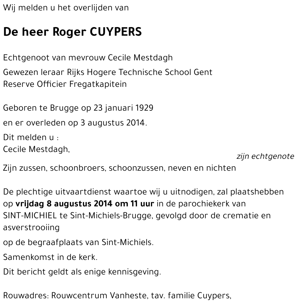 Roger CUYPERS