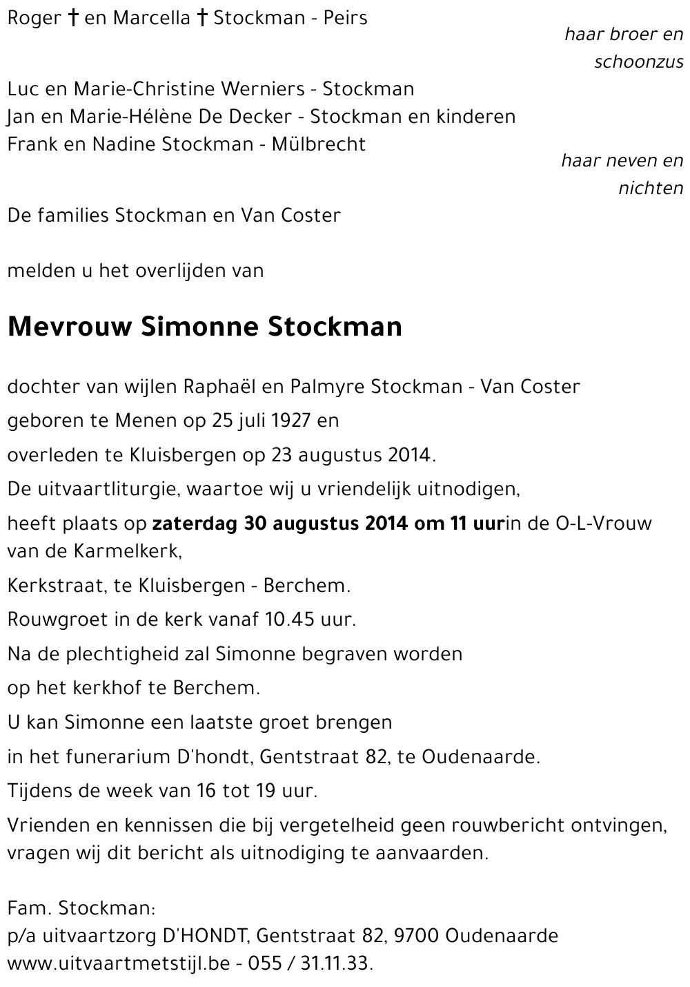 Simonne Stockman