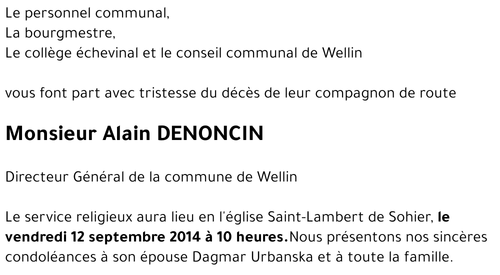 Alain DENONCIN