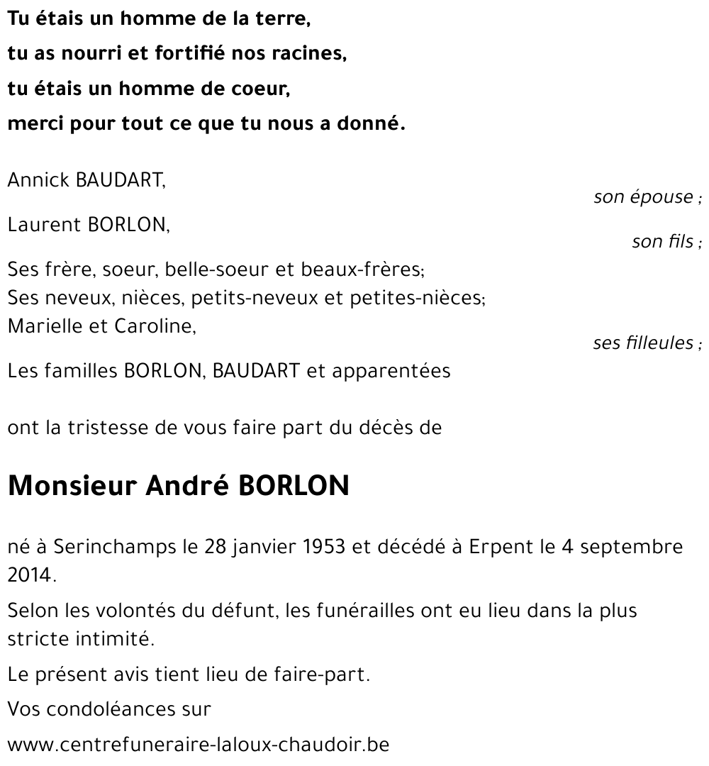 André BORLON